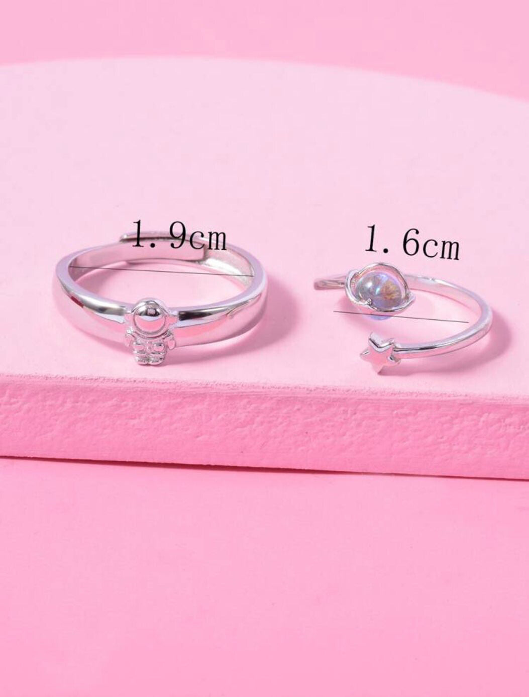 Cosmic Duo Matching Rings (Pair)