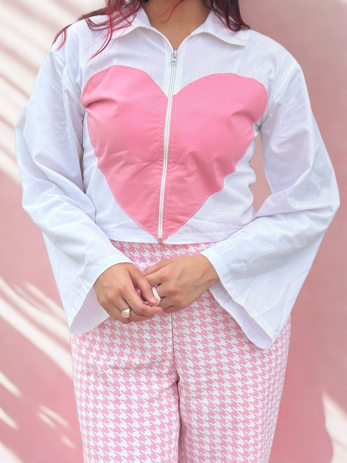 Sweetheart Zip-Up Shirt