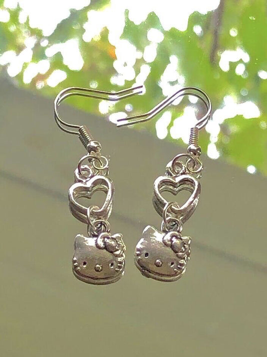 Hello Kitty Heart Earrings