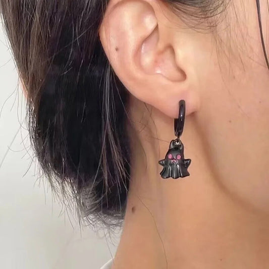 Boo Ghost Irregular Earrings