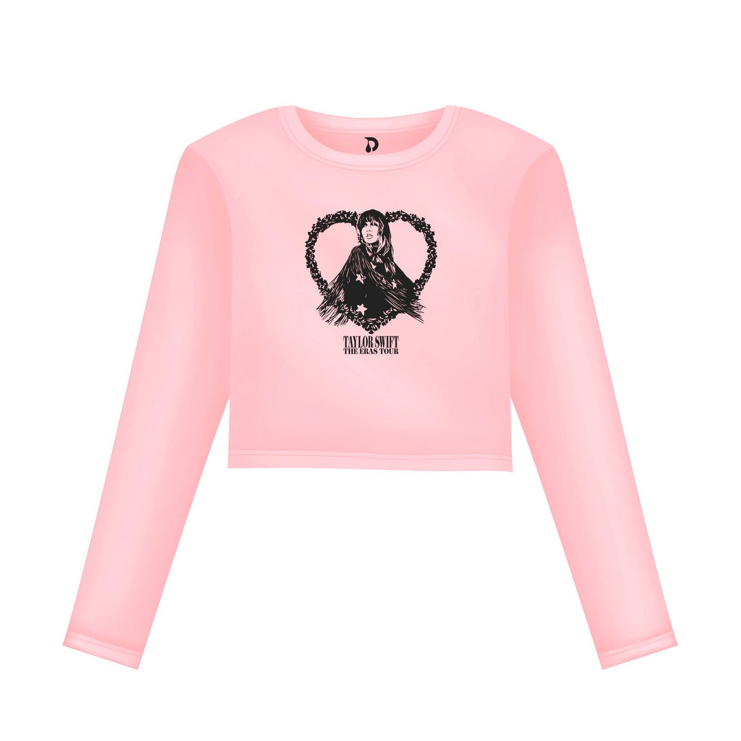 Taylor Swift "Eras Tour" Cropped Tee (Baby Pink)