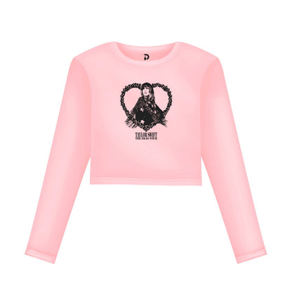 Taylor Swift "Eras Tour" Cropped Tee (Baby Pink)