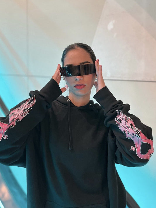 Cyberpunk Wrap-Around Sunnies (Black)