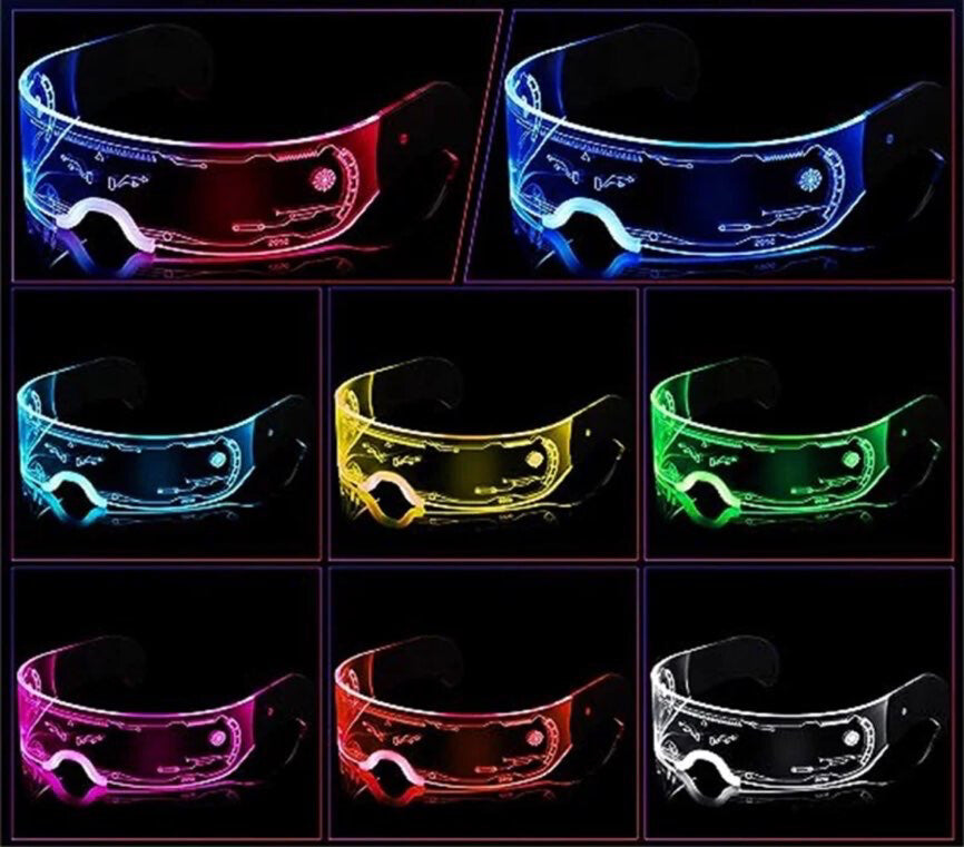 LED Neon Colour-Changing Sunnies