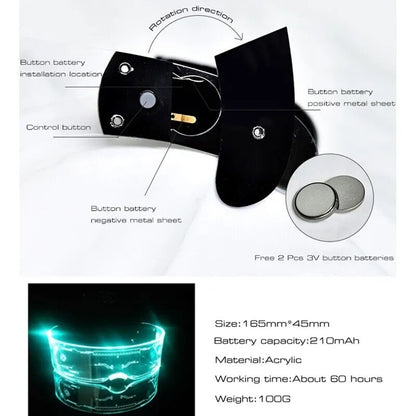 LED Neon Colour-Changing Sunnies